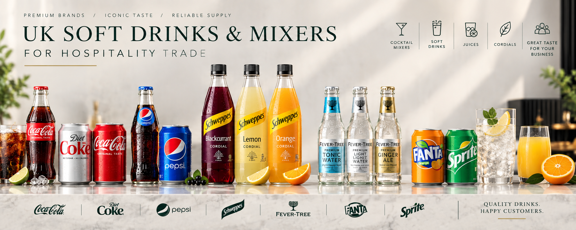 Soft Drinks & Mixers